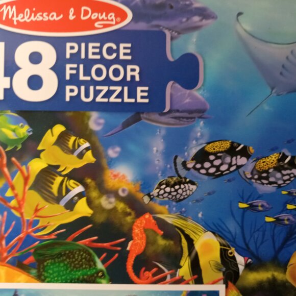 Melissa & Doug 48 Piece Floor Puzzle "Underwater" Aquatic Puzzle - Picture 4 of 8